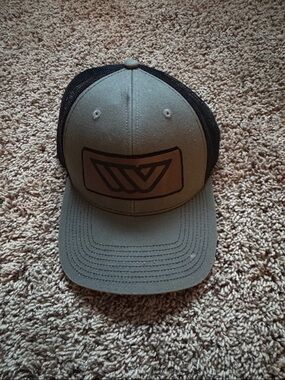 Olive & Black Trucker Hat with Patch Logo